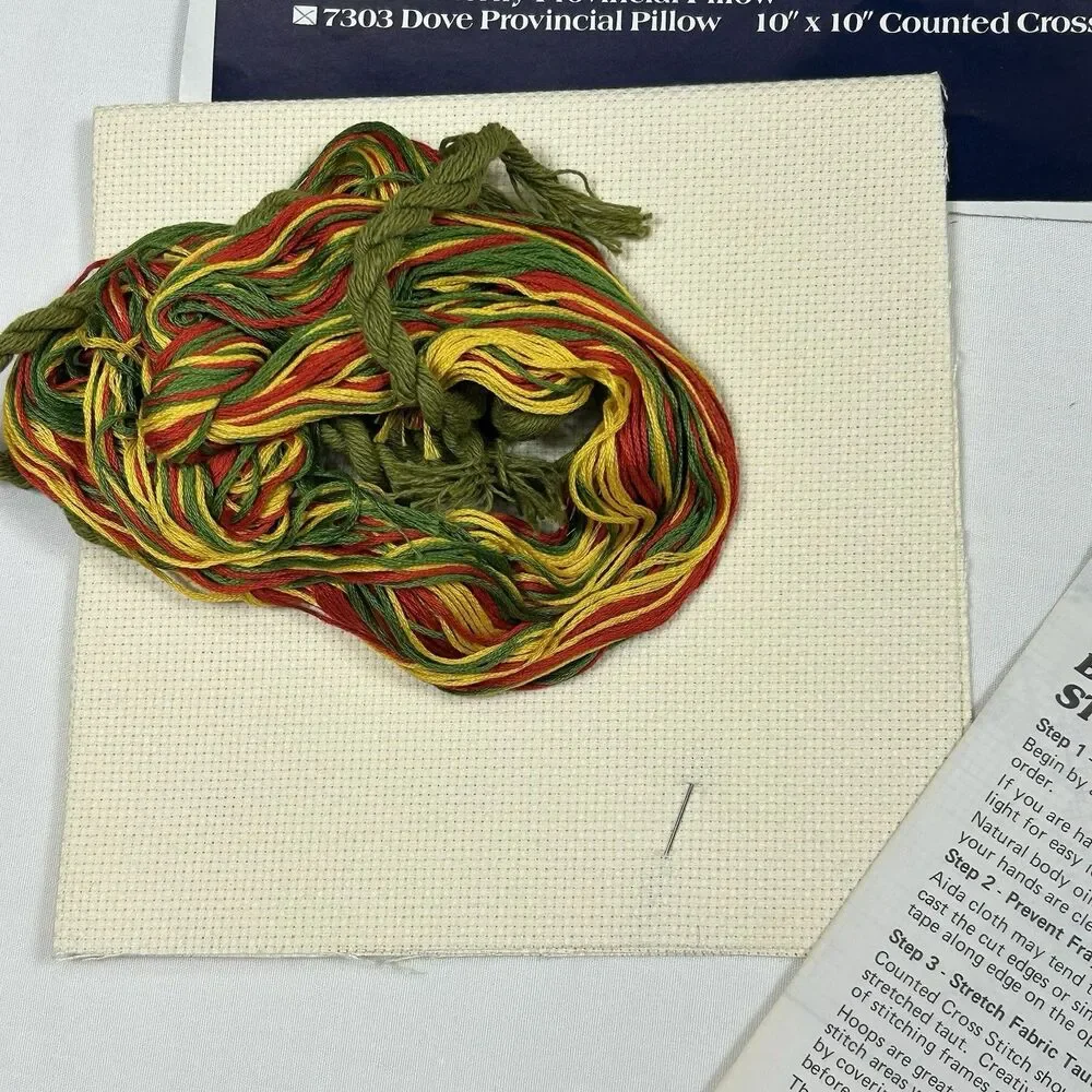 Vintage 1981 Creative Expressions Cross Stitch Kit 10 x 10 Dove Provincial 7303